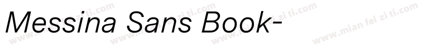 Messina Sans Book字体转换